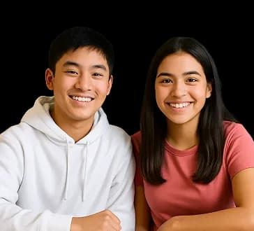Group of smiling students